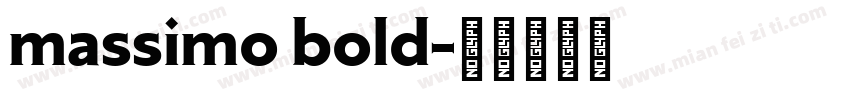 massimo bold字体转换